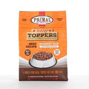 Primal Beef Market Mix Raw Frozen Topper