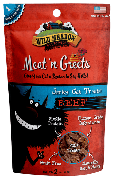 Wild Meadow Farms Beef Meat'N Greets Treats for Cats