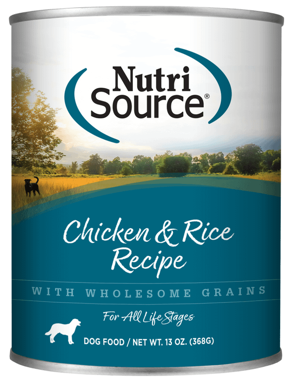 NutriSource Adult Chicken & Rice Canned Dog Food