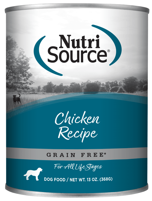 NutriSource Grain Free Chicken Formula Canned Dog Food