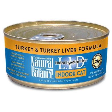 Natural Balance Limited Ingredient Diet Indoor Cat Turkey & Turkey Liver
