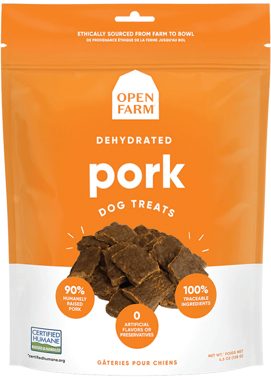 Open Farm Dehydrated Grain Free Pork Dog Treats