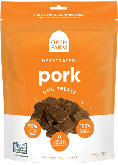 Open Farm Dehydrated Grain Free Pork Dog Treats