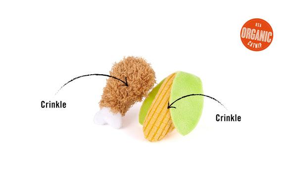 P.L.A.Y. Feline Frenzy Cat Toy Purrfect Picnic Set of 2 Toy for Cats