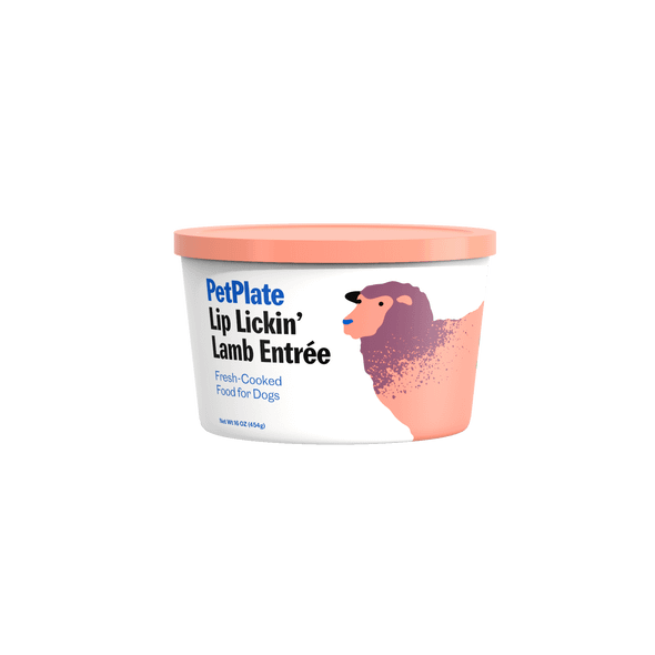PetPlate Lip Lickin' Lamb Entree Dog Food Frozen for Dogs