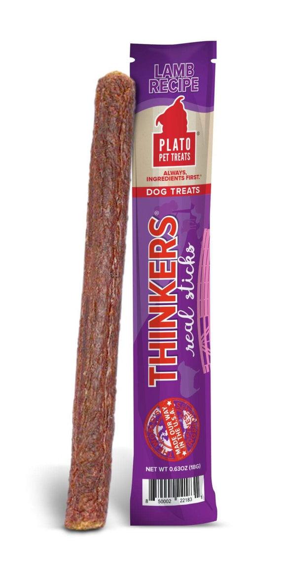 Plato Thinkers Lamb Meat Stick Treats for Dogs