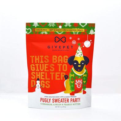 Give Pet Pugly Sweater Party Soft & Chewy Treats for Dogs