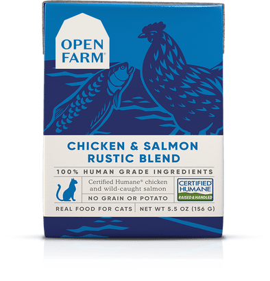 Open Farm Grain Free Chicken & Salmon Recipe Rustic Blend Single Wet Cat Food