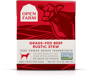 Open Farm Grain Free Grass Fed Beef Recipe Rustic Stew Single Wet Dog Food