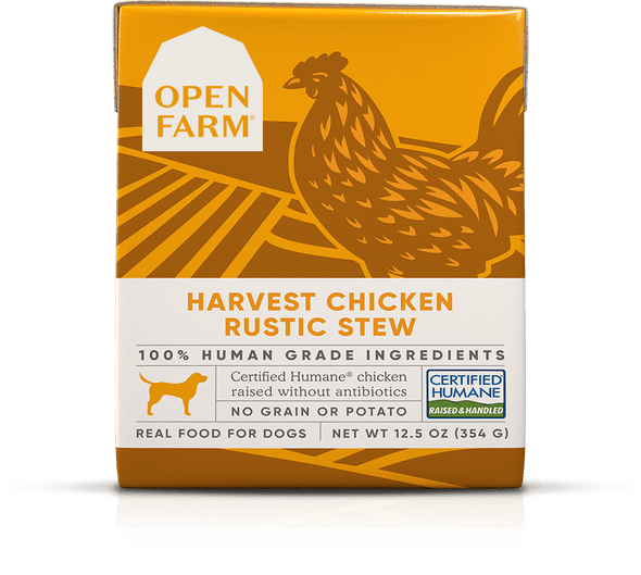 Open Farm Grain Free Harvest Chicken Recipe Rustic Stew Single Wet Dog Food