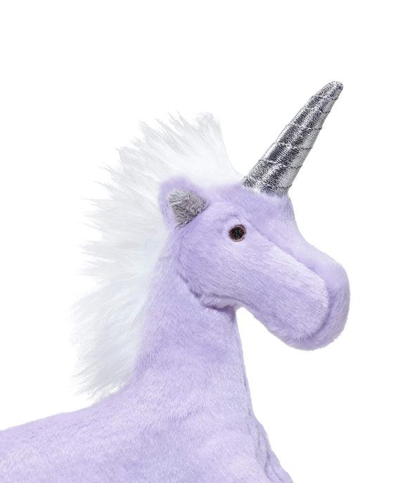 Fluff & Tuff Violet Unicorn Plush Dog Toy