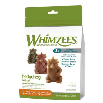 Whimzees Hedgehog Dental Chews - Large for Dogs 40-60 lbs
