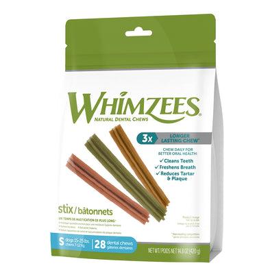 Whimzees Stix Dental Chews - Small for Dogs 15-25 lbs