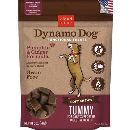 Cloud Star Dynamo Dog Tummy Soft Chews Pumpkin & Ginger Formula