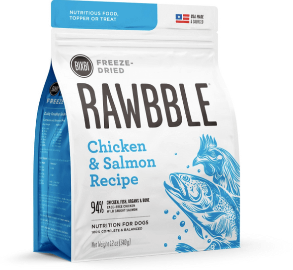 Bixbi Rawbble Freeze-Dried Salmon & Chicken Recipe Dog Food
