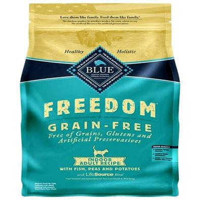 Blue Buffalo Freedom Grain-Free Indoor Adult Fish, Peas & Potato Recipe Dry Cat Food