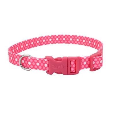 Coastal Pet Products Styles Pink Dot Adjustable Dog Collar