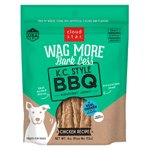 Cloud Star Wag More Bark Less Jerky: K.C. Style BBQ Treats for Dogs