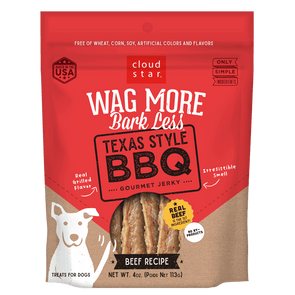 Cloud Star Wag More Bark Less Jerky: Texas Style BBQ Treats for Dogs