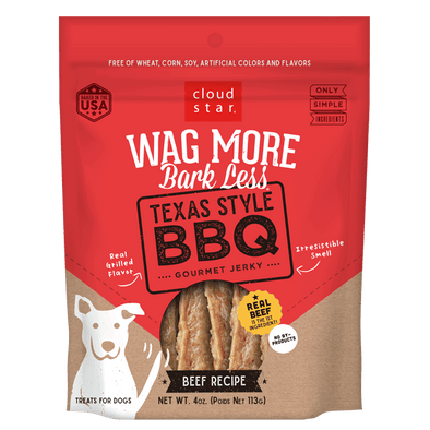 Cloud Star Wag More Bark Less Jerky: Texas Style BBQ Treats for Dogs