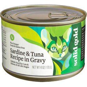 Solid Gold Five Oceans Sardine & Tuna Recipe In Gravy Canned Cat Food