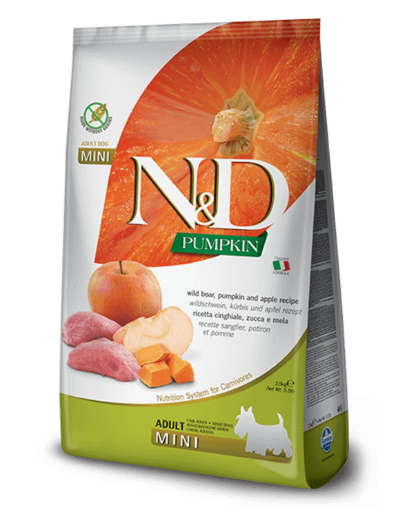 Farmina Pet Foods Mini Adult Dog Grain Free Boar Pumpkin & Apple Formula