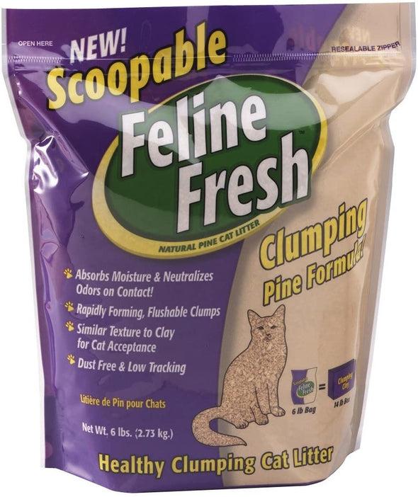 Feline Fresh Scoopable Clumping Pine Litter