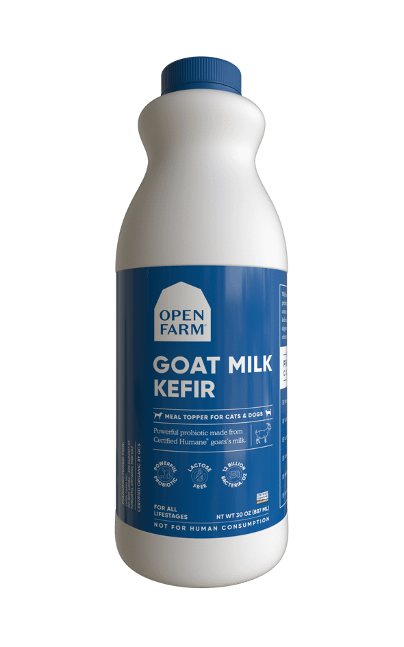 Open Farm Certified Humane Goat Milk Kefir Supplements for Dogs and Cats