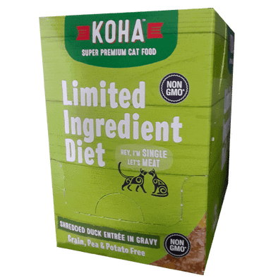 KOHA Pet Food Limited Ingredient Diet Shredded Duck Entrée in Gravy for Adult Cats