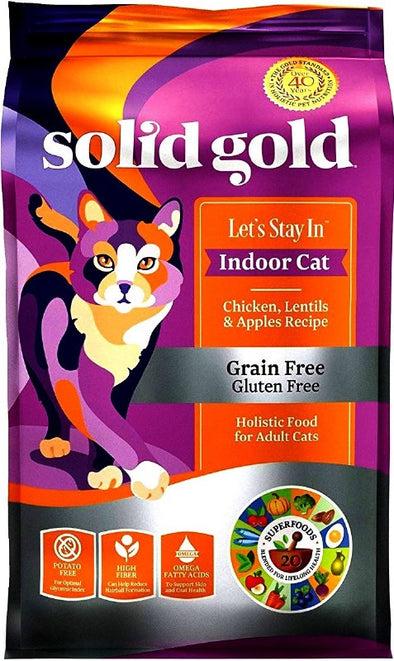 Solid Gold Lets Stay In Indoor Cat Chicken Lentils & Apples Recipe Dry Cat Food