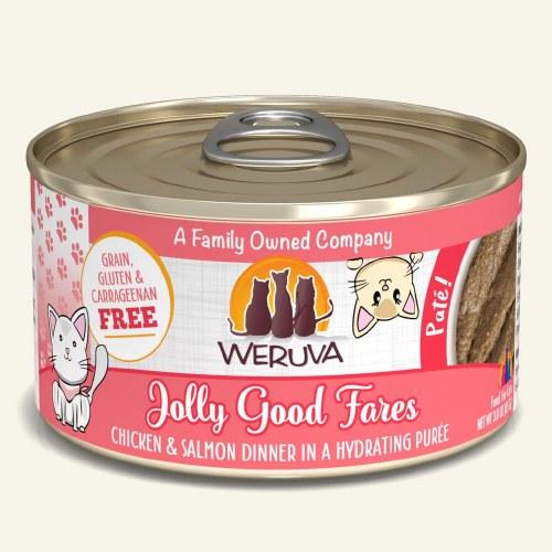 Weruva Jolly Good Fares Chicken & Salmon Dinner in Hyrating Puree Canned Cat Food
