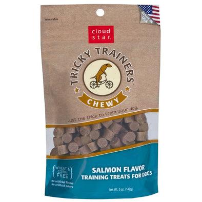 Cloud Star Chewy Tricky Trainers Salmon Flavor Training Treats for Dogs