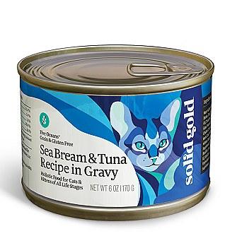 Solid Gold Five Oceans Sea Bream & Tuna Recipe In Gravy Canned Cat Food