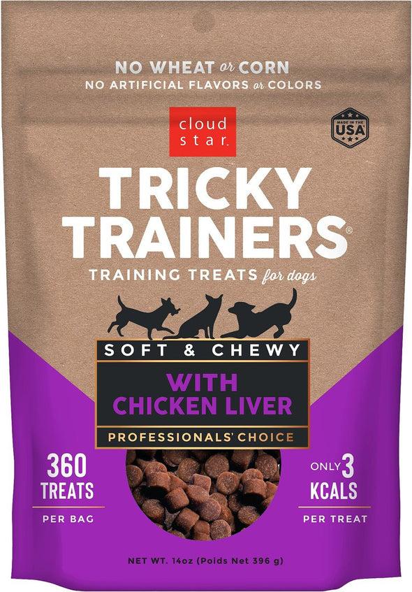 Cloud Star Chewy Tricky Trainers Liver Flavor Training Treat for Dogs