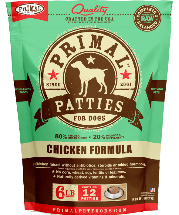 Primal Raw Frozen Chicken Formula Nuggets For Dogs
