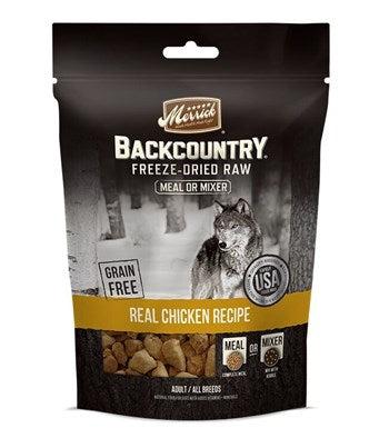 Merrick Backcountry Grain Free Chicken Meal Mixer Freeze Dried Dog Food Topper