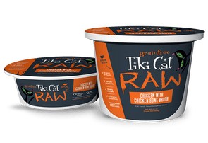 Tiki Cat Raw Chicken with Chicken Bone Broth Frozen Cat Food