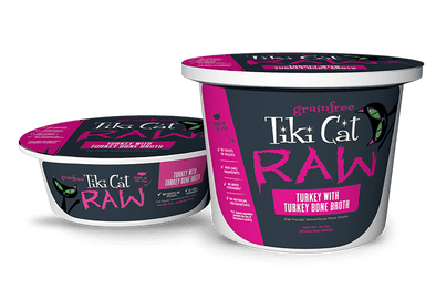 Tiki Cat Raw Turkey with Turkey Bone Broth Frozen Cat Food